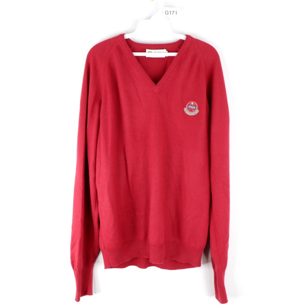 Vintage 80s PGA National Golf V Neck Sweater